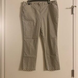 Worthington Floral Print Crop Pants